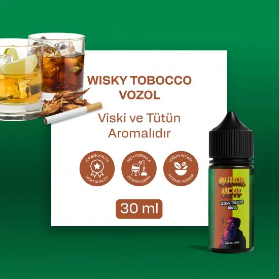 bhk vozol wisky tobacco salt likit 30ml viski tutun aromali