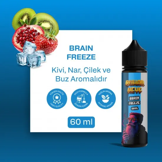 BHK Brain Freeze Likit - Buzlu Kivi Nar Çilek 60ML