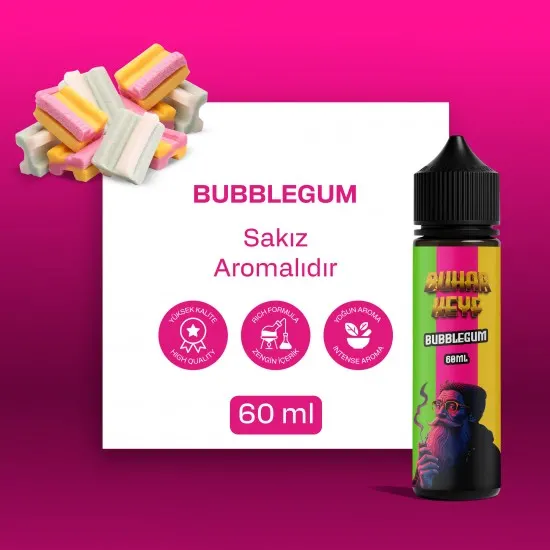 BHK Bubblegum Likit - Balonlu Sakız Aroması 60ML