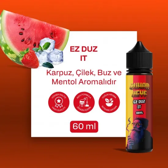 BHK Ez Duz It Likit - Buzlu Karpuz Çilek 60ML