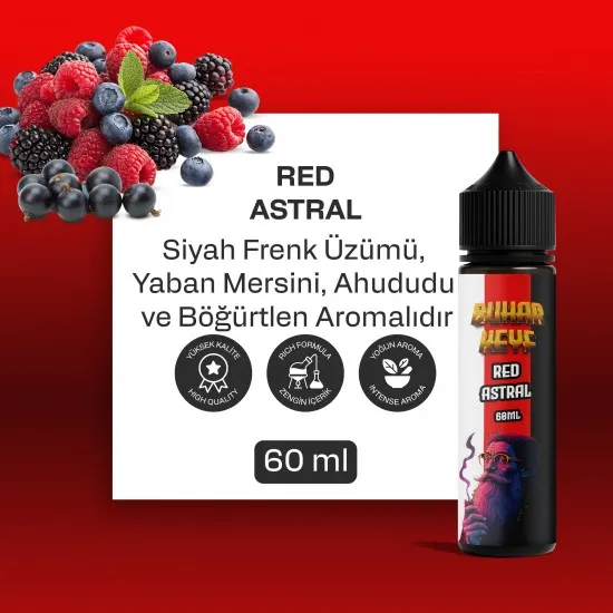 BHK Red Astral Likit - Orman Meyveleri ve Frenk Üzümü 60ML