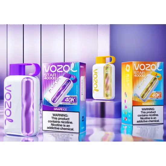 Vozol Star 40000 Puff Kavisli Ekranlı Elektronik Sigara - Buharkeyf