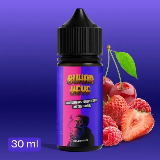 bhk vozol strawberry raspberry cherry salt likit 30ml cilek ahududu kiraz