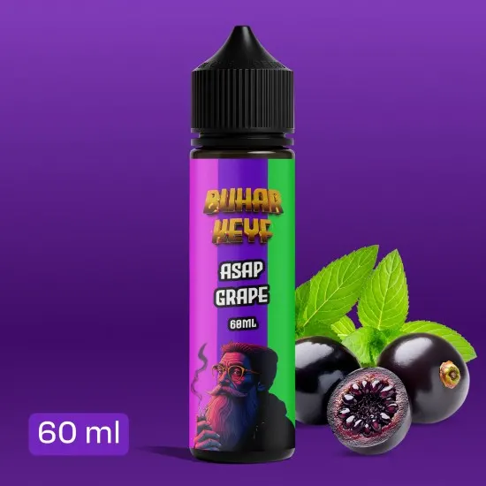 BHK Asap Grape Likit - Siyah Üzüm Mentol 60ML