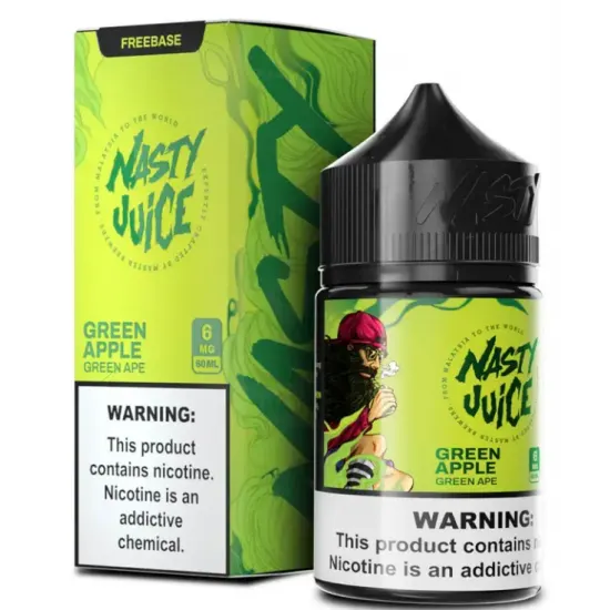 Nasty Juice GREEN APE 60ML Elma Aromalı Premium Likit