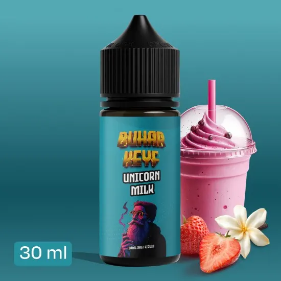 bhk unicorn milk salt likit 30ml cilek krema vanilya