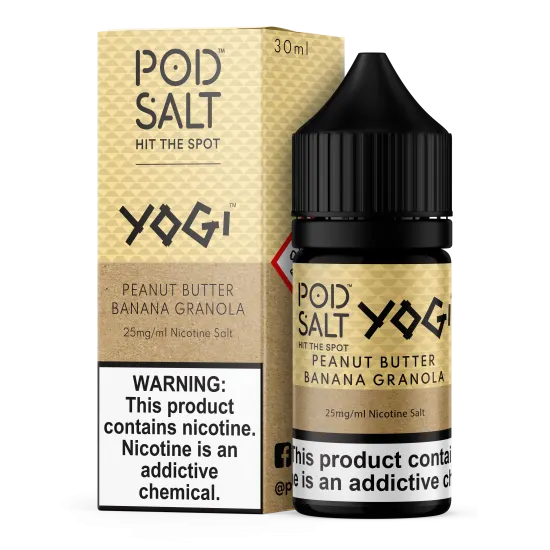 Pod Salt - YOGİ - PEANUT BUTTER BANANA GRANOLA Salt Likit 30ML