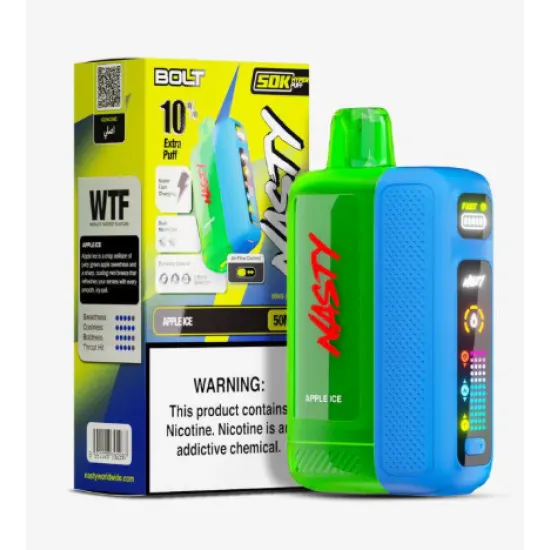 Nasty Bolt 50000 Puff - Dijital Ekranlı Kullan At Pod