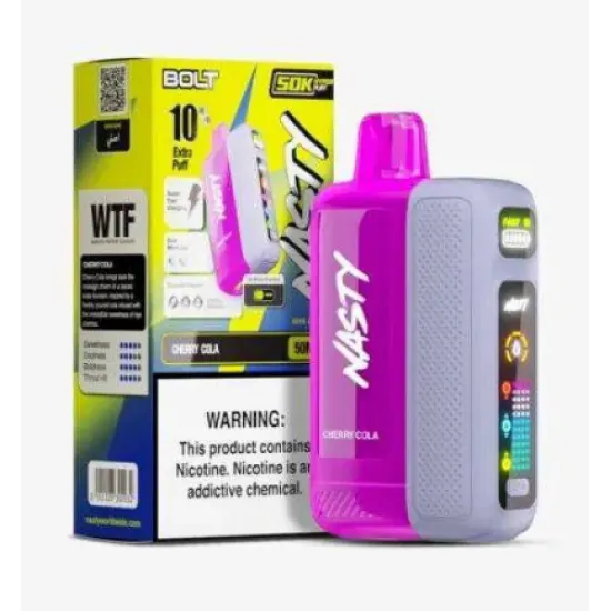 Nasty Bolt 50000 Puff - Dijital Ekranlı Kullan At Pod