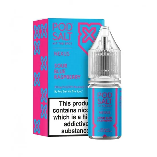 Pod Salt - NEXUS - SOUR BLUE RASPBERRY Salt Likit 30ML