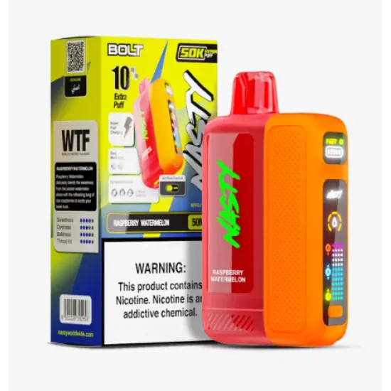 Nasty Bolt 50000 Puff - Dijital Ekranlı Kullan At Pod