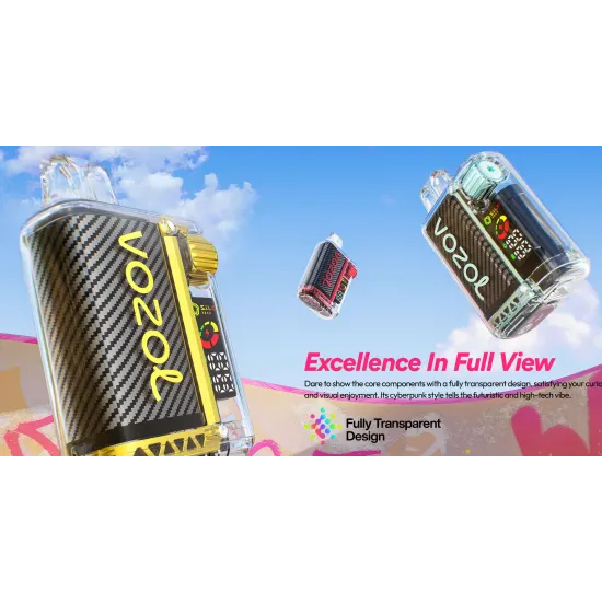 Vozol Vista 20000 Puff Şeffaf Elektronik Sigara - Buharkeyf